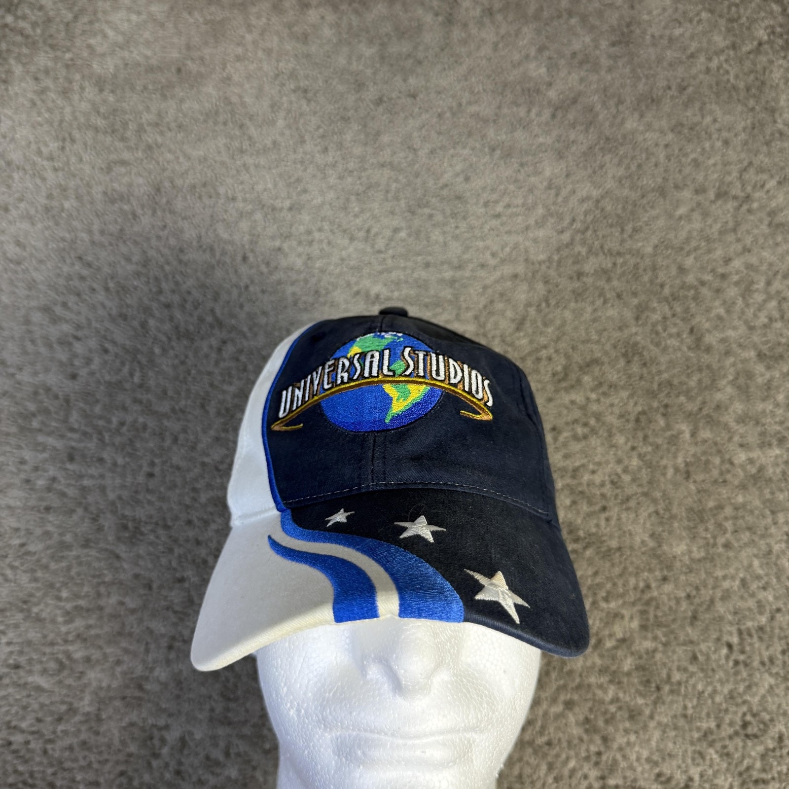 Universal Studios Hat Cap Strap Back Mens One Size Blue Logo Embroidered